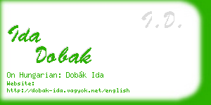 ida dobak business card